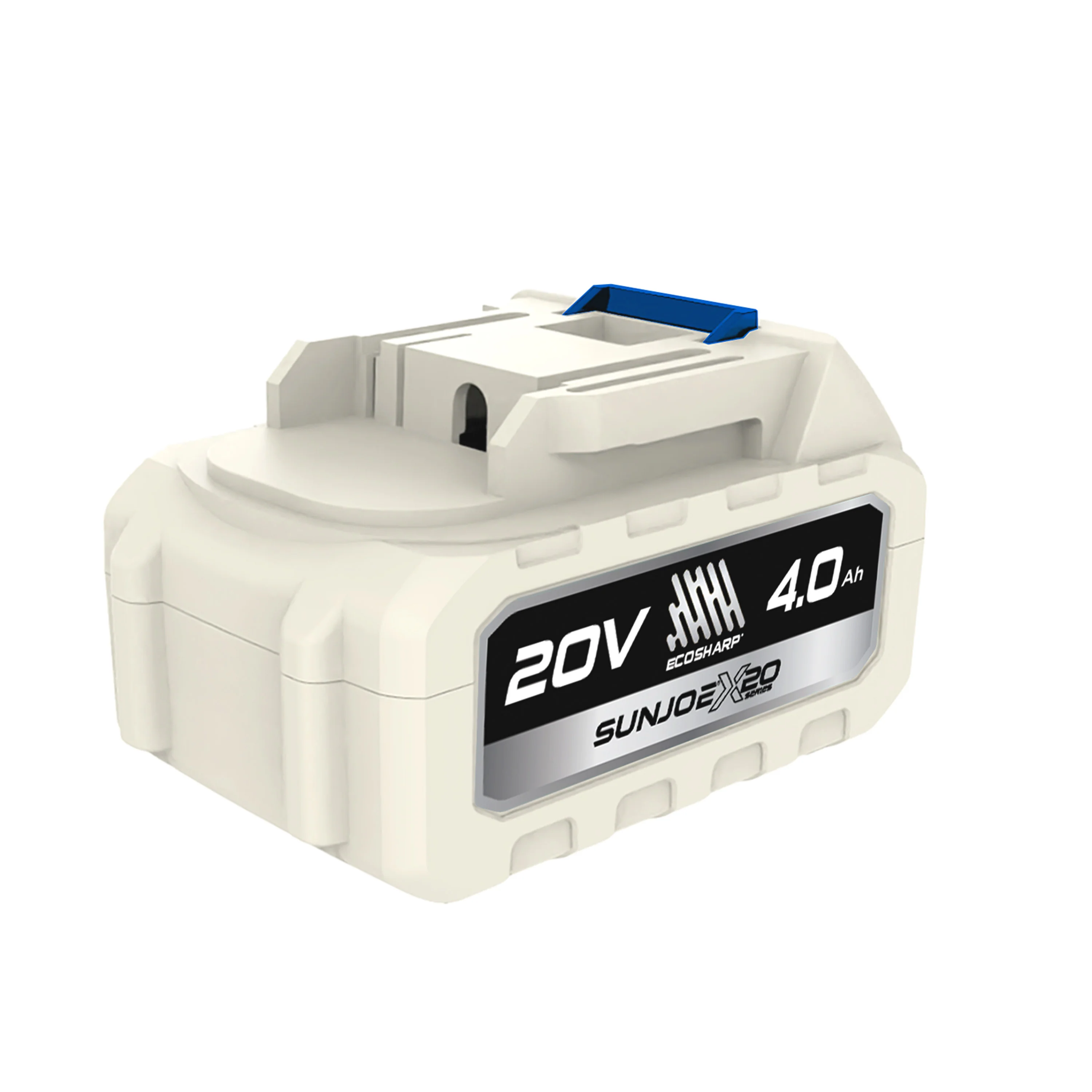 Sun Joe 20-Volt ECOSHARP Cordless X20 StormJet Handheld Turbo Blower | 40 CFM | W/ 2 x 4.0-Ah Batteries + Charger - Image 16